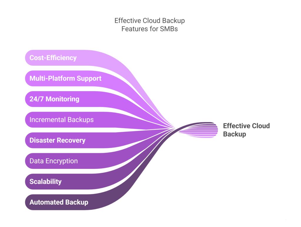Effective Cloud Backup Features for SMBs - visual selection